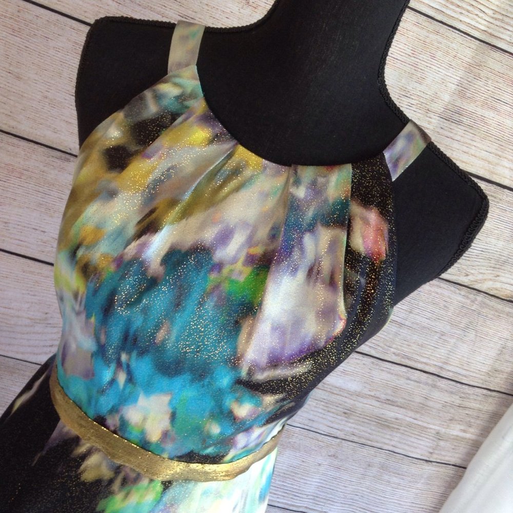 Elie Tahari Watercolor Dress - Picture 7 of 17